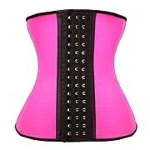 Waist Training Chincher Underbust Corset Body Shaper Pink XXL